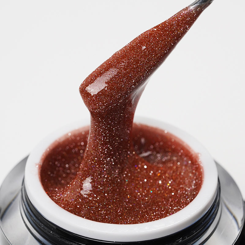 Coral Sparkle | Sparkle Glow Builder Gel