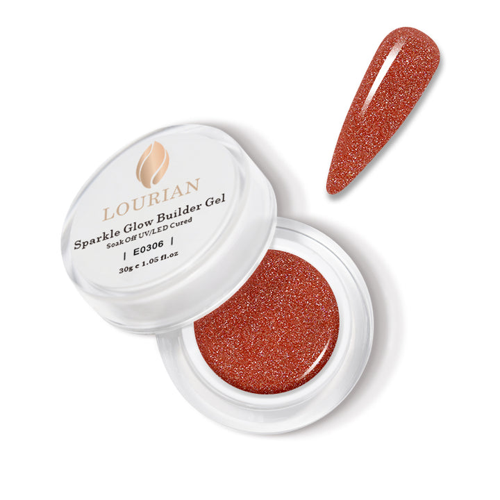 Coral Sparkle | Sparkle Glow Builder Gel
