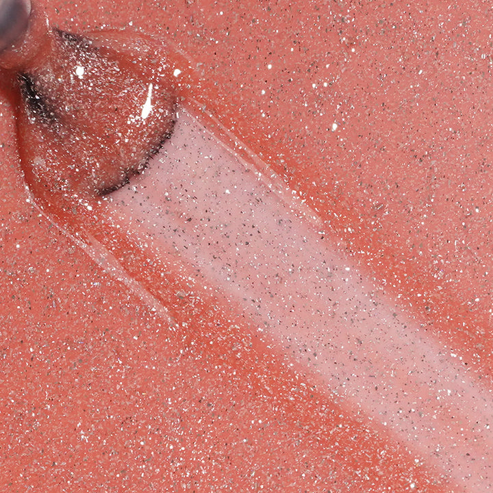 Coral Shine | Nude Glitter Gel
