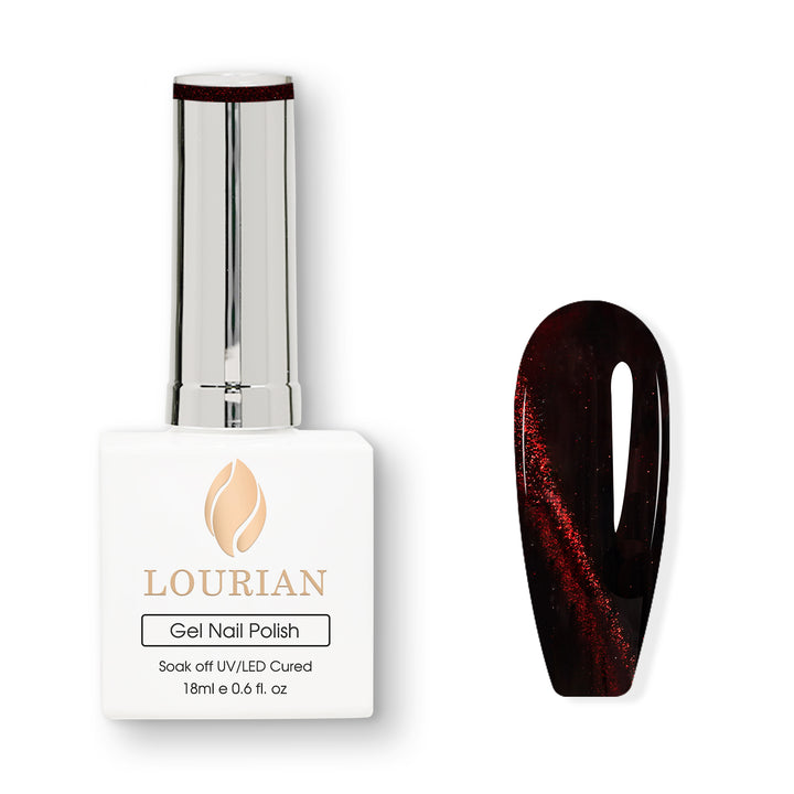 Dark Garnet | Ruby Flame Cat Eye Gel