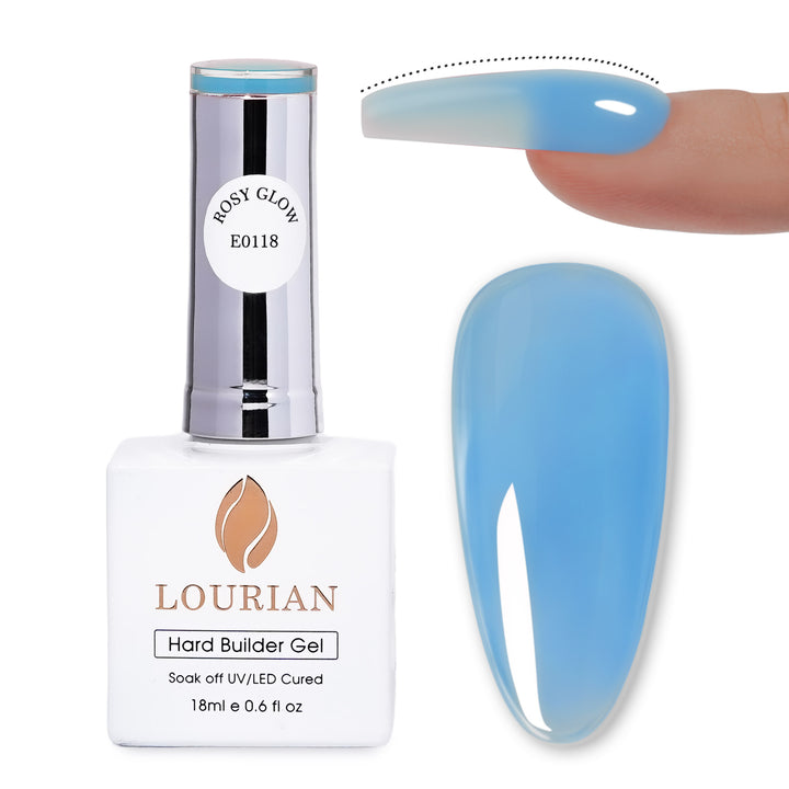 Frosted Blue | Hard Builder Gel