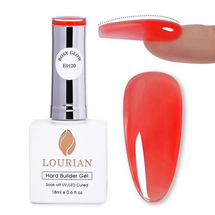 Sunset Red | Hard Builder Gel