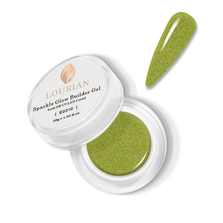 Emerald Spark | Sparkle Glow Builder Gel