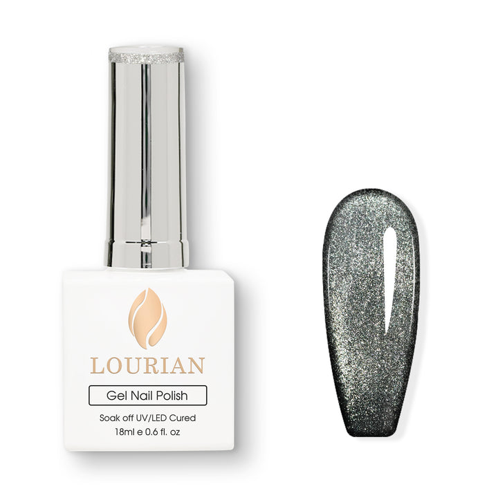 Obsidian Gleam | Prism Flash Cat Eye Gel