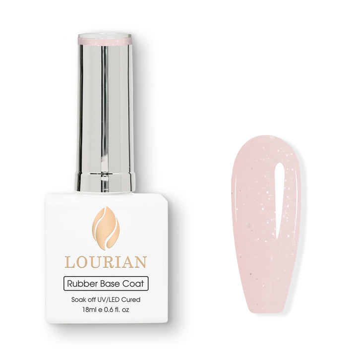 Peach Milk | Glitter Rubber Base Coat