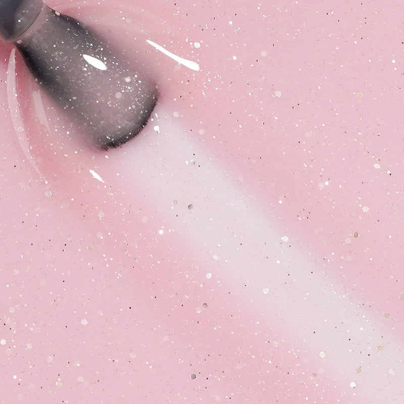 Peach Milk | Glitter Rubber Base Coat