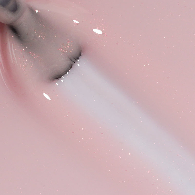 Peach Whisper | Glitter Rubber Base Coat