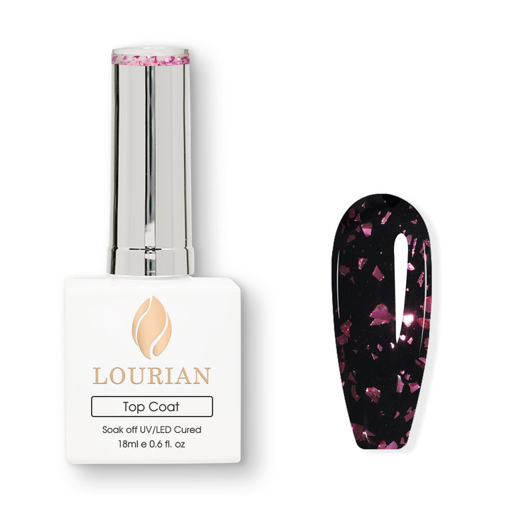 Rosé Luxe | Gold Flake Top Coat