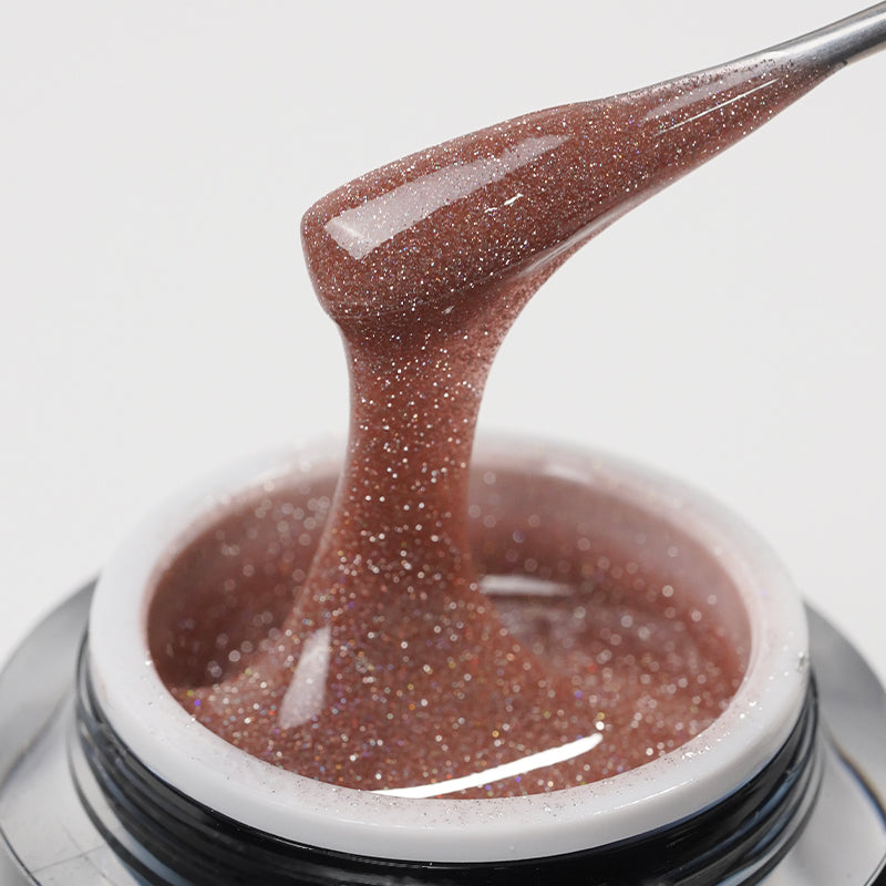 Rosy Ember | Sparkle Glow Builder Gel