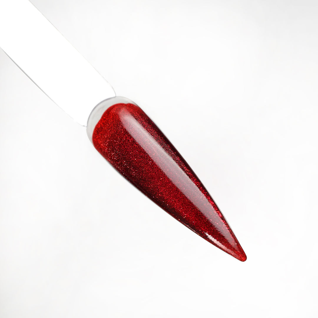 Satin Rouge | Ruby Flame Cat Eye Gel