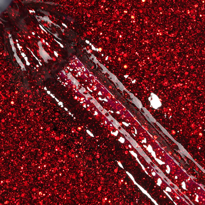 Scarlet Shimmer | Red Gliiter Gel