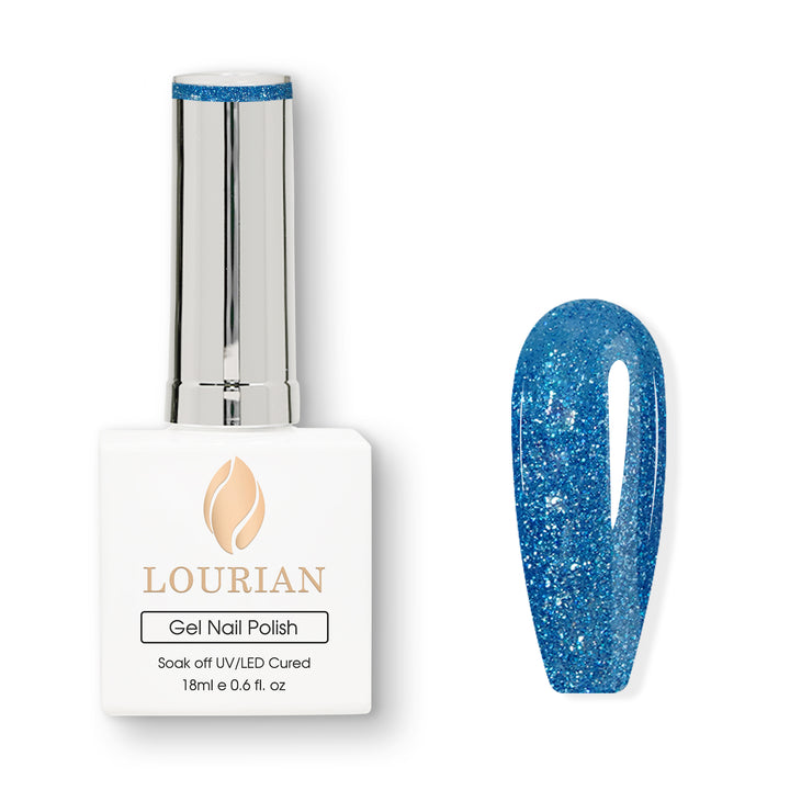 4 x 18 ml | 3 blaue + 1 blauer Glitzerfarbton