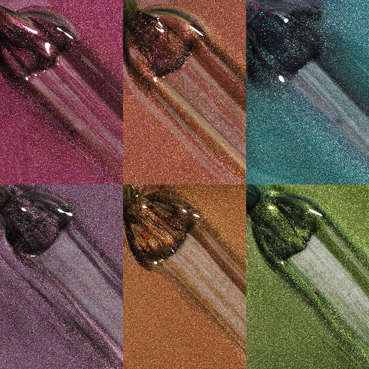 Gel Polish Starter Kit | 6 Cat Eye 5D Colors + Base & Top Coat - Lourian® Official Store