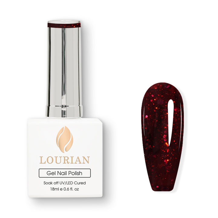 Vampire Red | Red Gliiter Gel