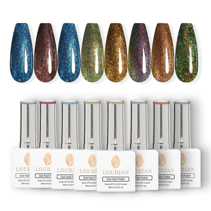 8*18ml | 8 Mermaid Gel Polish Colors Set