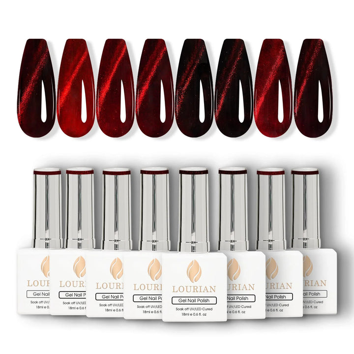8*18ml | Ruby Flame Cat Eye Gel Set