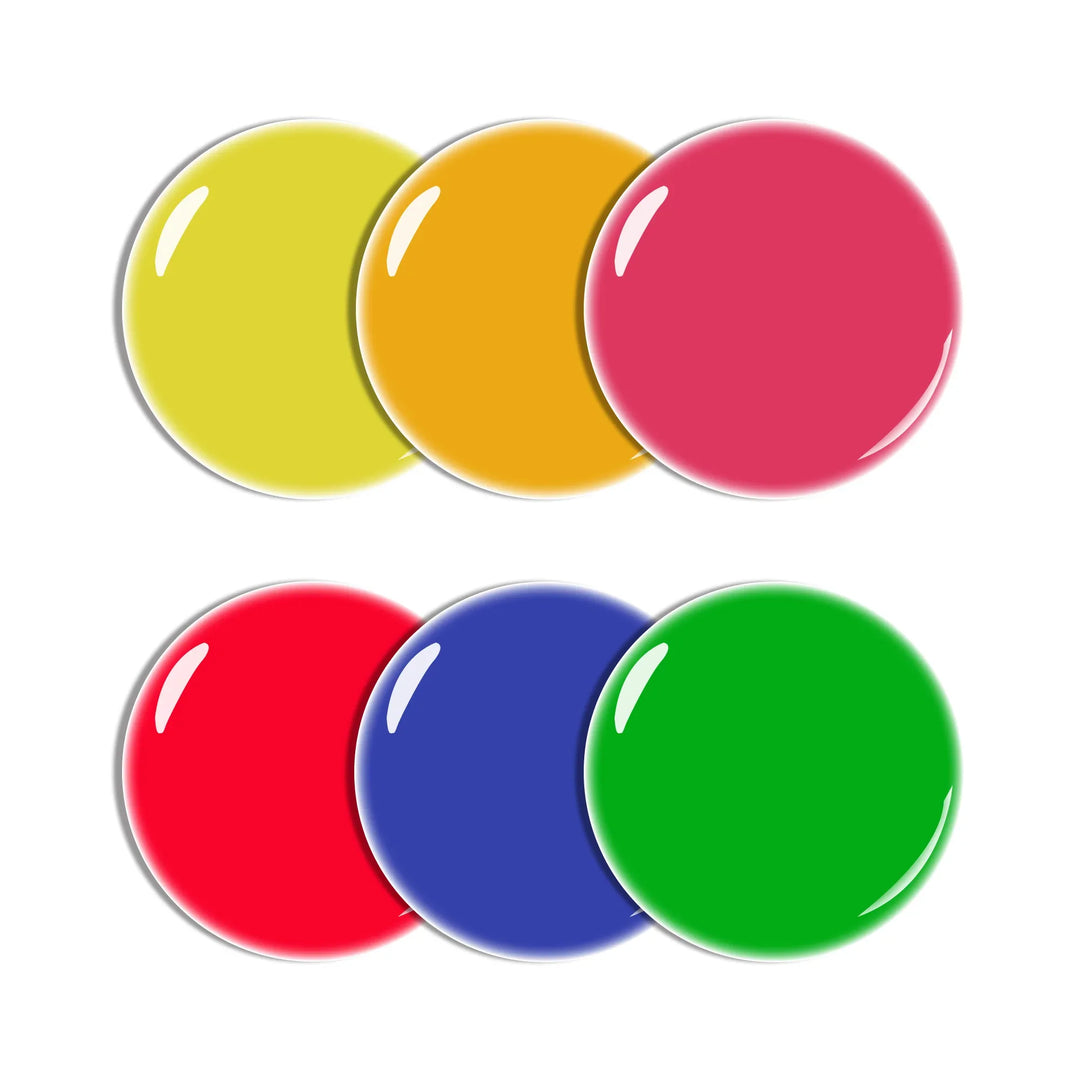 Gel Polish Starter Kit | 6 Neon Mix Colors + Base & Top Coat - Lourian® Official Store