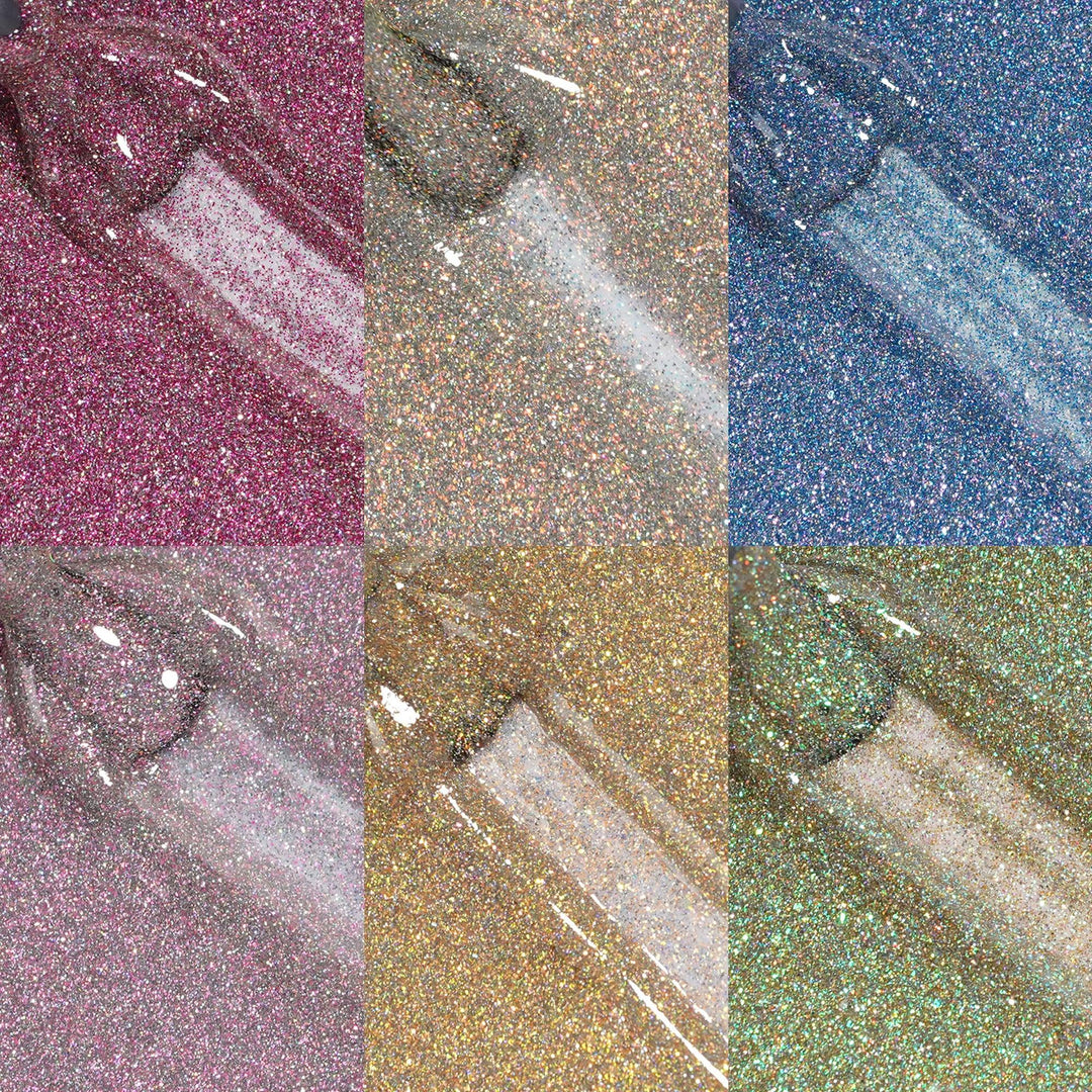 Gel Polish Starter Kit | 6 Disco Twinkle Gel + Base & Top Coat - Lourian® Official Store