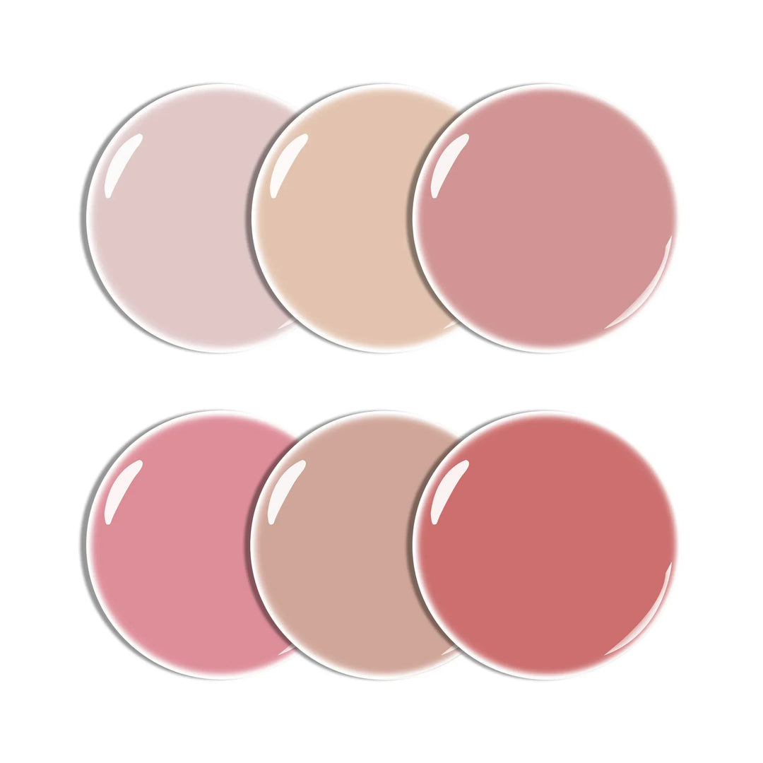 Gel Polish Starter Kit | 6 Natural Gel Colors + Base & Top Coat - Lourian® Official Store