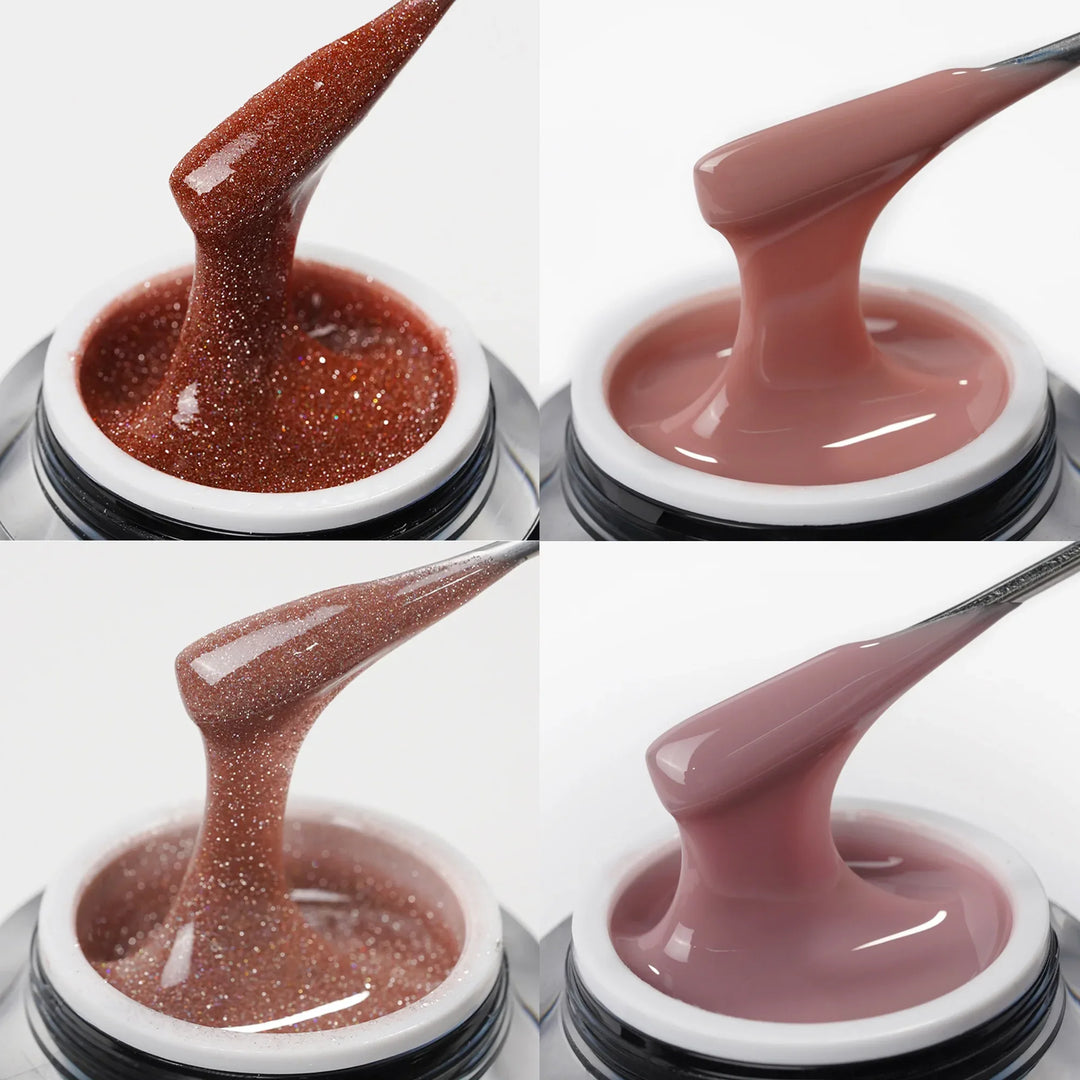 4*30g | Builder Gel Bundles - French Style Set - Lourian® Official Store