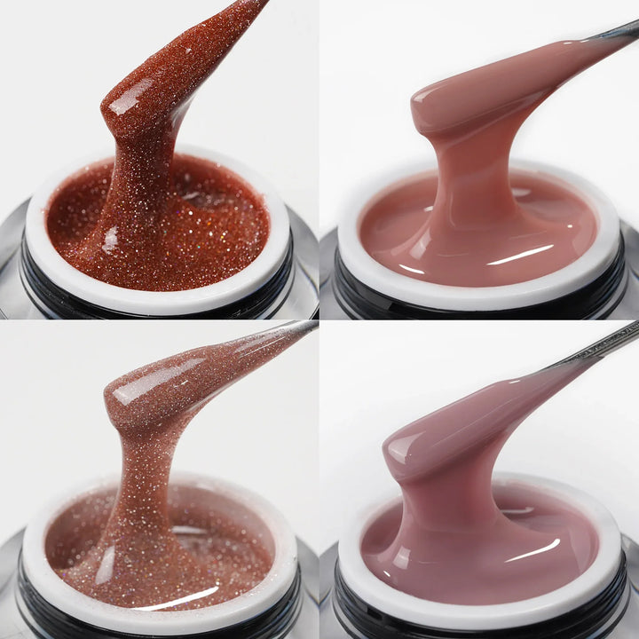 4*30g | Builder Gel Bundles - French Style Set - Lourian® Official Store